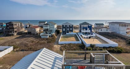 Semi-Oceanfront, Ocean Views! 225ft to Beach! -Pool, Hot Tub,Pool Table,Dogs OK!