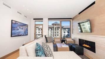 TV, fireplace, stereo, offices