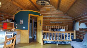 Heritage Log Cabin, Pet Friendly | Living area