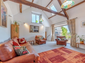 TV, fireplace - 2 bedroom accommodation in Taliaris, near Llandeilo (Taliaris, near Llandeilo)