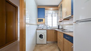 Microwave, oven, stovetop, coffee/tea maker