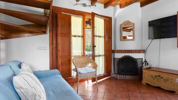 Televisor i llar de foc