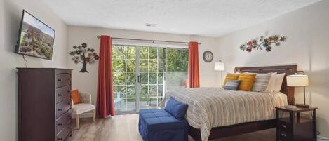 1 chambre, bureau, Wi-Fi, draps fournis