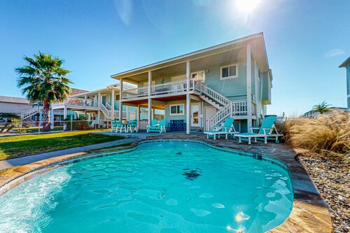 Spacious home on the bay with water views and private pool