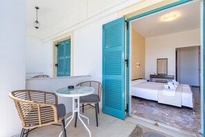 1 bedroom, iron/ironing board, free WiFi, bed sheets - Room 'Garden View 1' with Private Terrace, Wi-Fi and Air Conditioning (Corfu)
