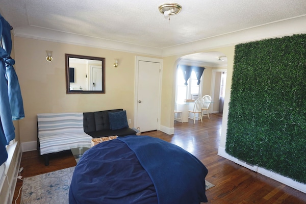 Comfort Duplex, Balcony | Living area | 50-inch Smart TV with digital channels, Netflix, Hulu