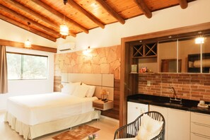 Cabaña familiar, 2 habitaciones | Wifi gratis y ropa de cama