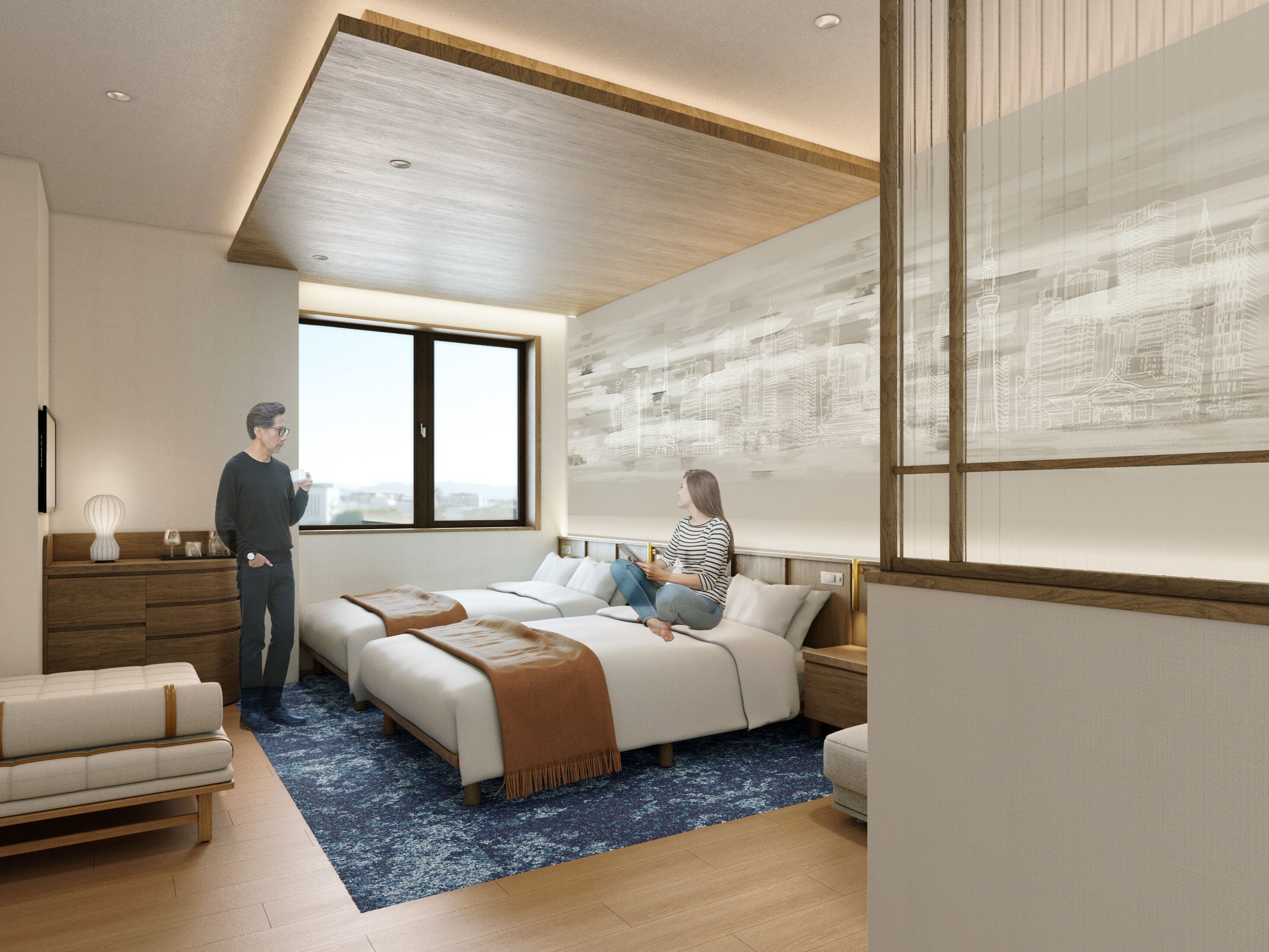 Executive floor Superior Twin Room, Non-smoking | Down comforters, in-room safe, free WiFi, bed sheets