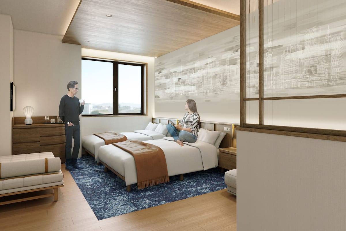 Habitación ejecutiva con 2 camas individuales, no fumadores, vistas a la ciudad | Edredones de plumas, caja fuerte, wifi gratis y ropa de cama