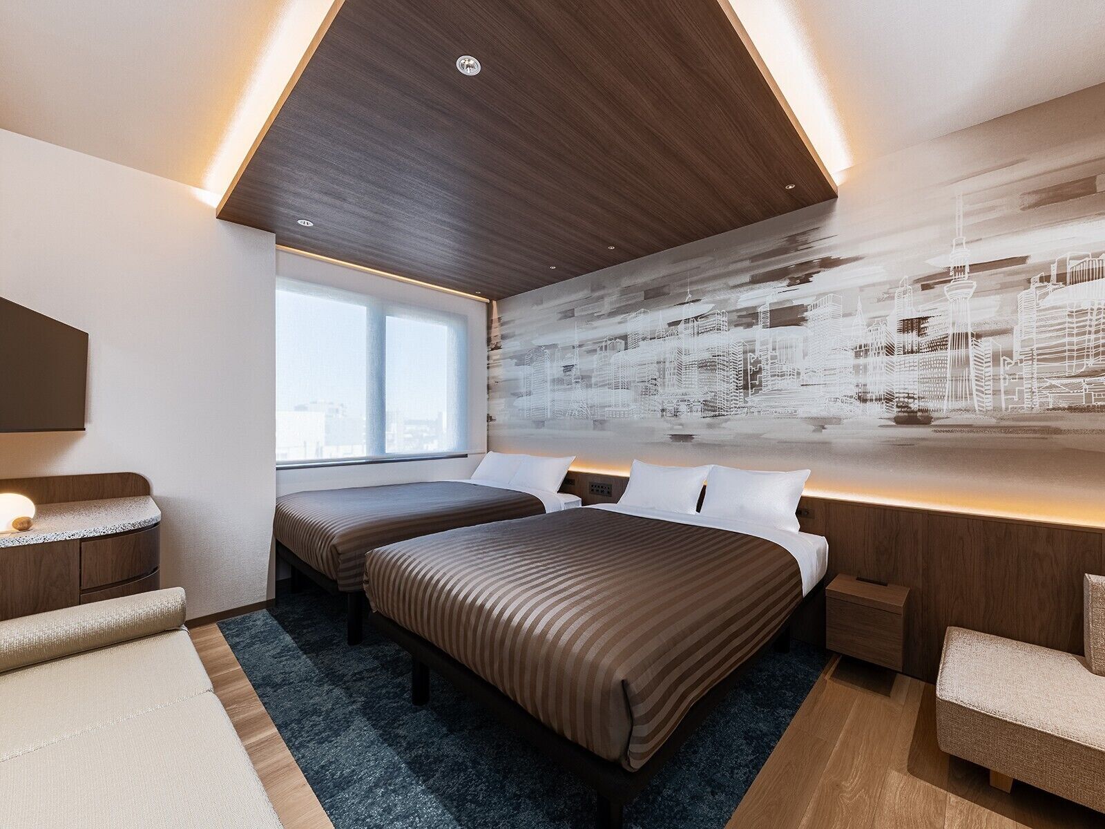 Executive floor Superior Twin Room, Non-smoking | Down comforters, in-room safe, free WiFi, bed sheets