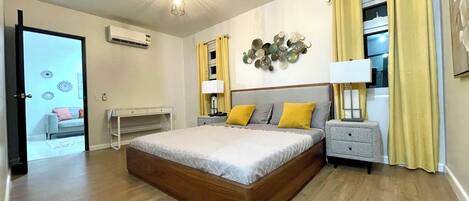 2 多间卧室、熨斗/熨衣板、WiFi、床单