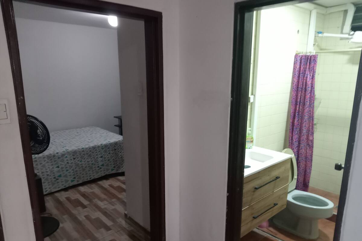 Economy Double Room, City View | Bathroom
