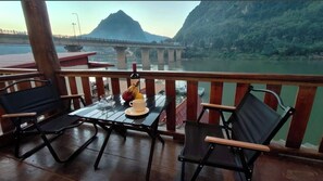 Comfort Quadruple Room, Balcony, River View | View from room - Pont Inn Nong Khiaw (Nong Khiaw)