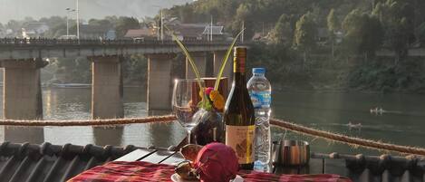 Comfort Quadruple Room, Balcony, River View | Terrace/patio