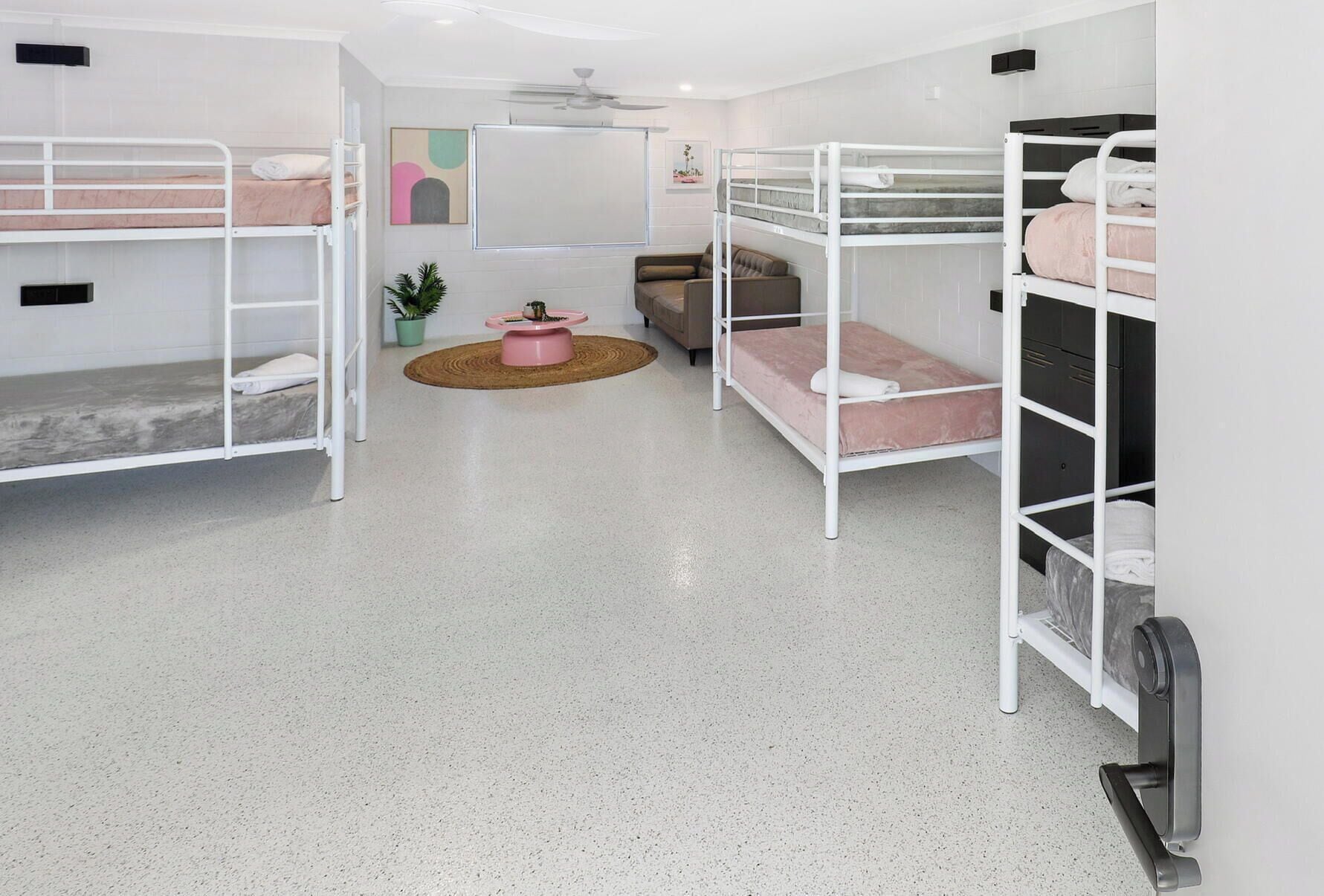 10 share Female dorm with shared bathroom | Free WiFi, bed sheets