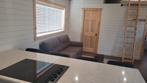 Interior - Cozy and modern cabin adjacent to Banner Creek Lake by Holton, KS. (Holton)
