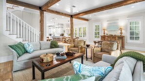 TV, fireplace - WaterColor Beach Retreat Offering a Private Pool, Golf Cart, And Full Access to the Beach Club! (Santa Rosa Beach)