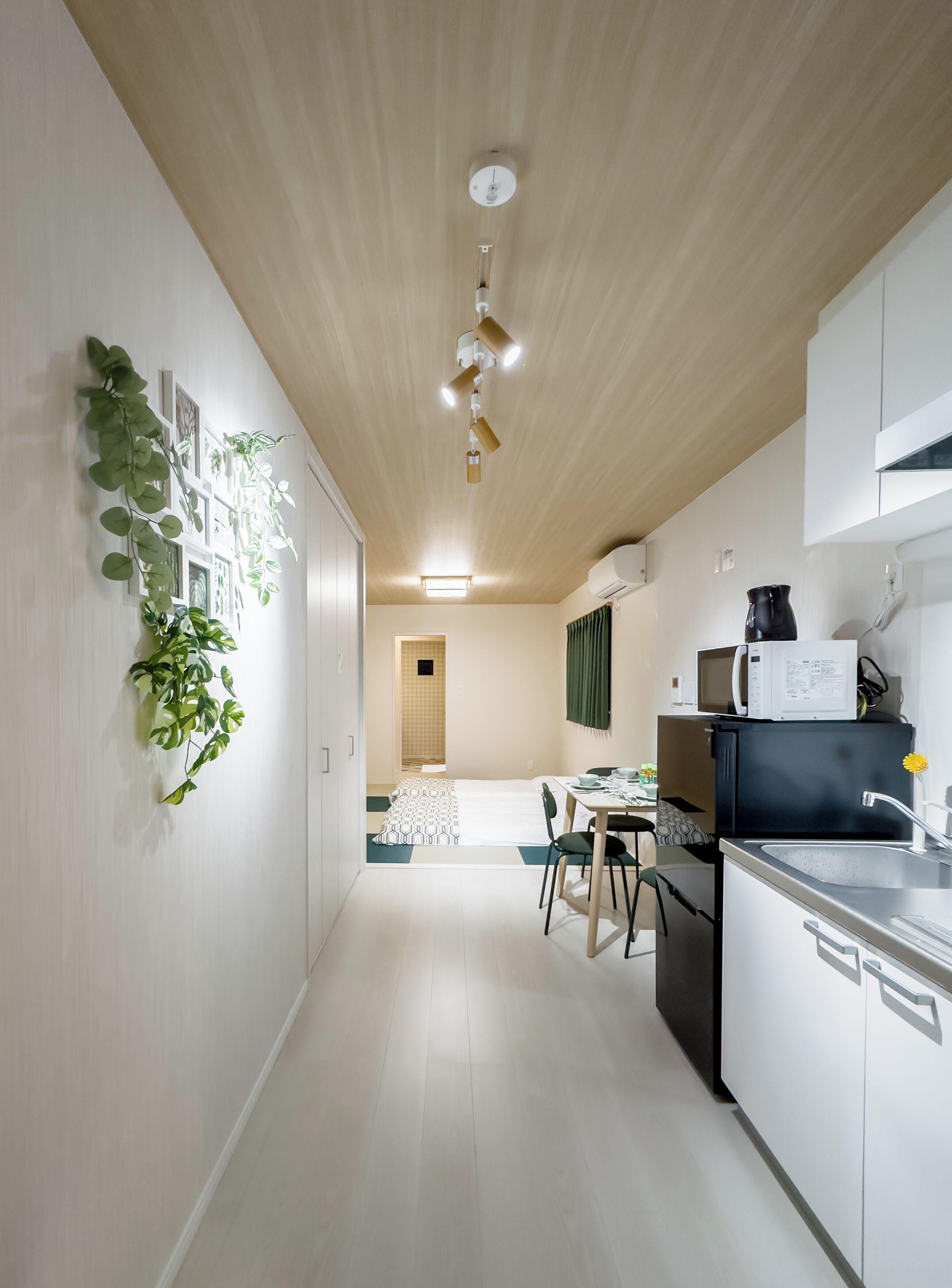 Triple Room, Non Smoking | Private kitchen | Fridge, microwave, stovetop, electric kettle