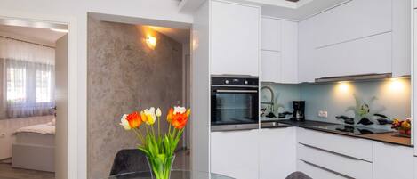 Apartment (Two Bedroom Apartment) | Private kitchen | Fridge