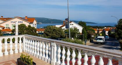 Sunny and Sleek Krk Rooms With Balcony