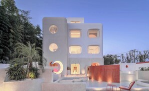 Overnatningsstedets facade