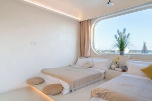 Luksus-værelse med 2 enkeltsenge | Mørklægningsgardiner, lydisolering, gratis Wi-Fi