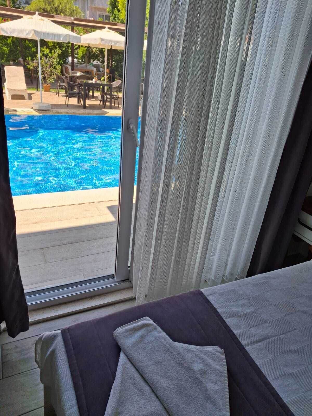 Classic Double Room, Balcony, Pool View | Blackout drapes, soundproofing, iron/ironing board, free WiFi