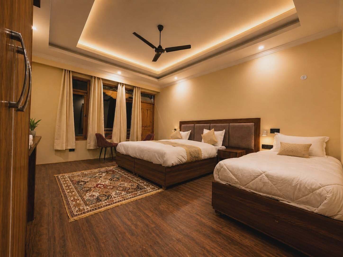 Premium Triple Room | In-room safe, desk, laptop workspace, blackout curtains