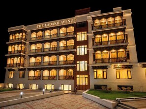Front of property - evening/night - The Ladakh Avenue  (Leh)