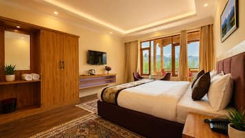 Premium Room, Balcony, Mountain View | In-room safe, desk, laptop workspace, blackout curtains