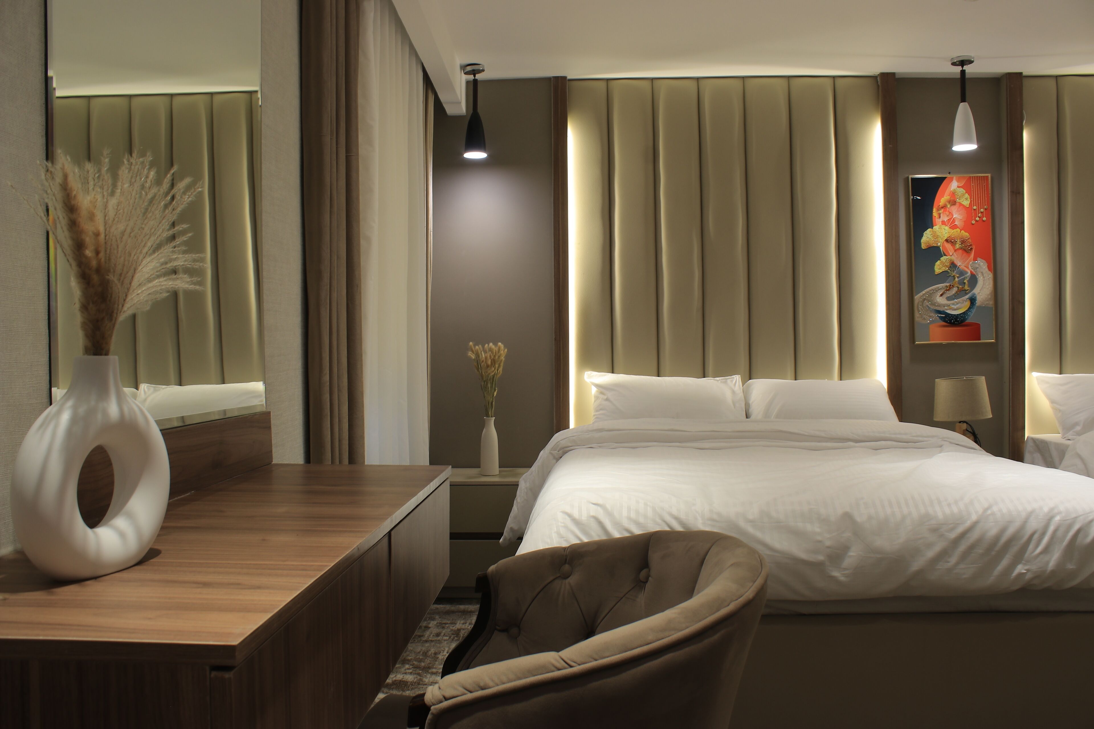 Minibar, wifi gratis y ropa de cama 