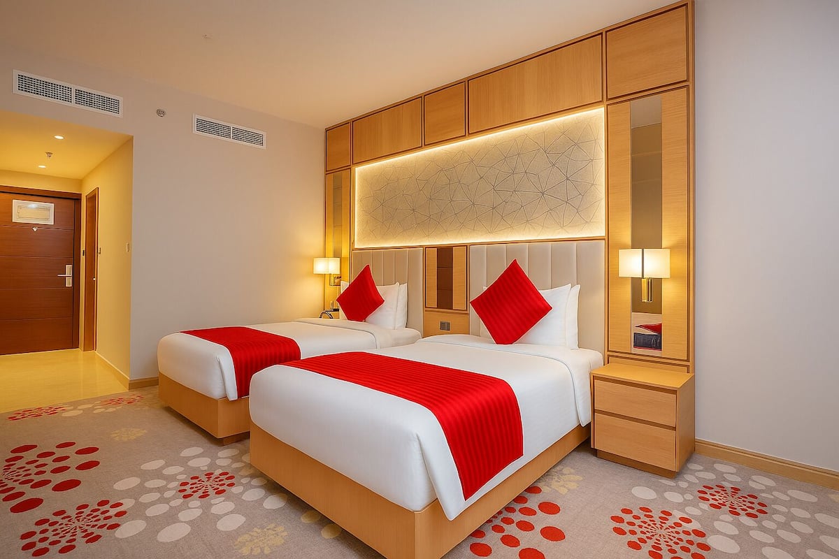 1 Schlafzimmer, Zimmersafe, Schreibtisch, Verdunkelungsvorhänge