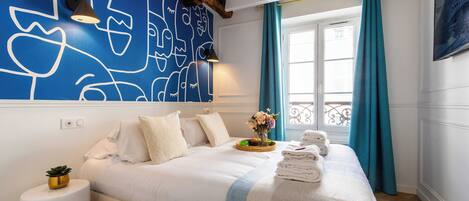 Leilighet | 1 soverom, strykejern/-brett og sengetøy