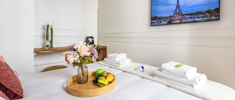 Leilighet | 1 soverom, strykejern/-brett og sengetøy