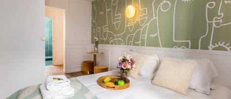 Căn hộ | 1 phòng ngủ, bàn ủi/dụng cụ ủi quần áo, bộ trải giường