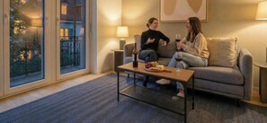 Deluxe appartement, 2 slaapkamers | Woonruimte