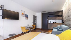 Apartamento | 1 quarto, ferros/tábuas de passar roupa, roupa de cama