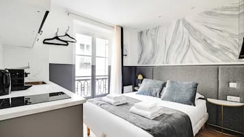 Appartement | 1 chambre, espace de travail pour ordinateur portable