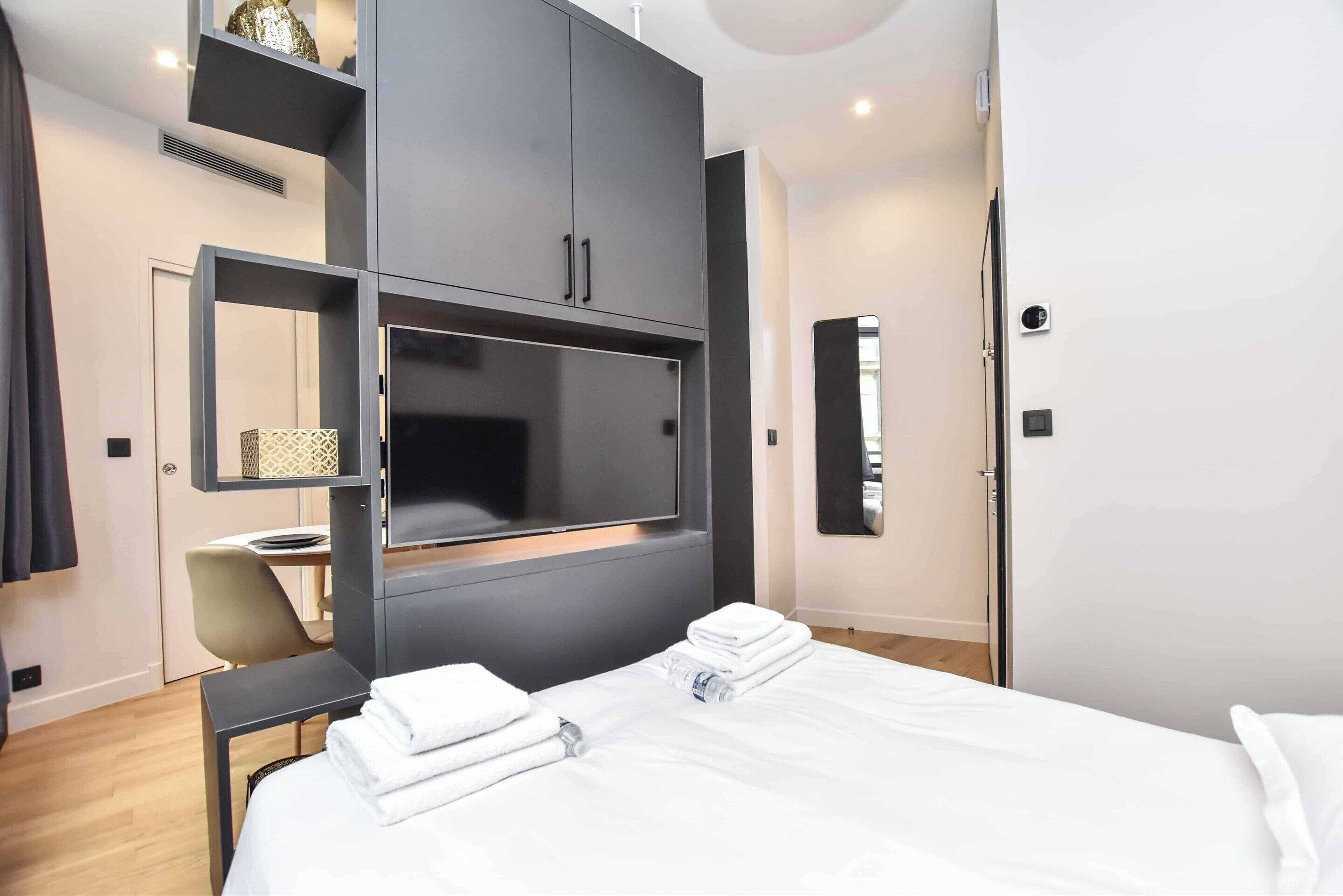 Apartamento | 1 quarto, espaço de trabalho para notebook