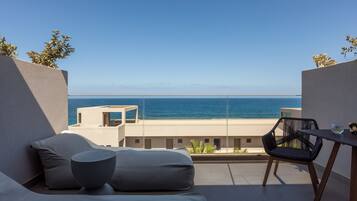 Vue sur la plage/lâocĂ©an