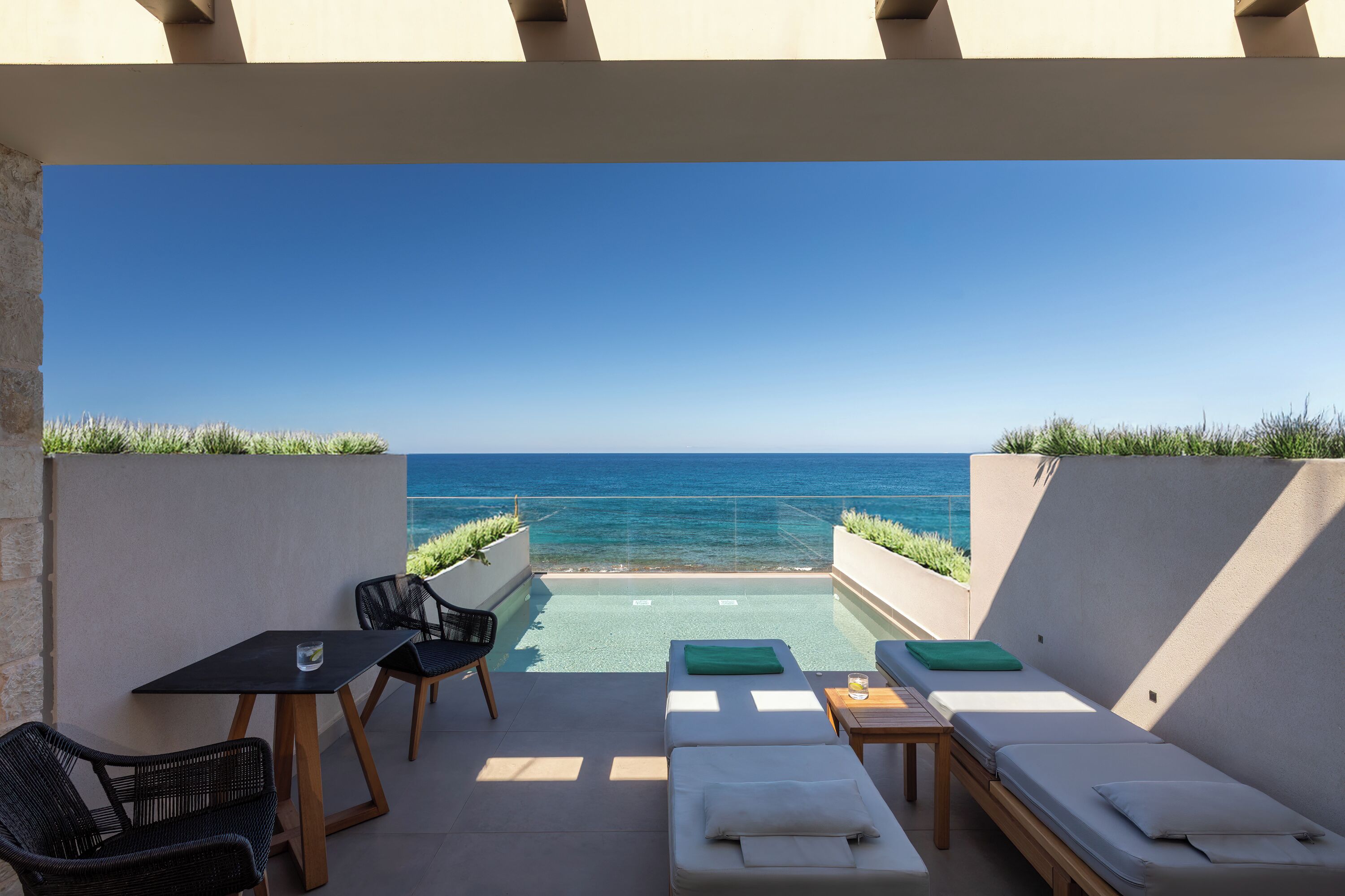 Vue sur la plage/l’océan