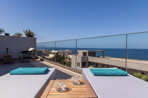 Luxury Room | Terrace/patio - Castello Boutique Suites by the sea - Adults Only (Agios Nikolaos)