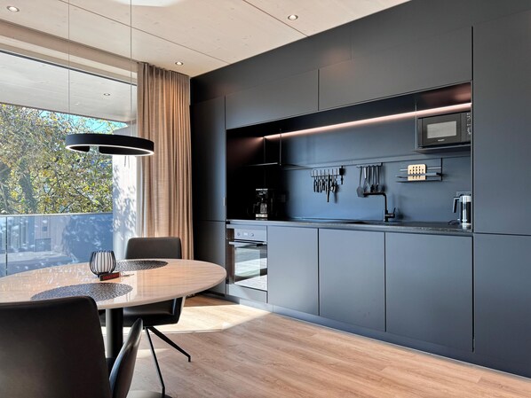 Fridge, microwave, oven, stovetop - Treasure chest apartment 3 (Uhldingen-Mühlhofen)