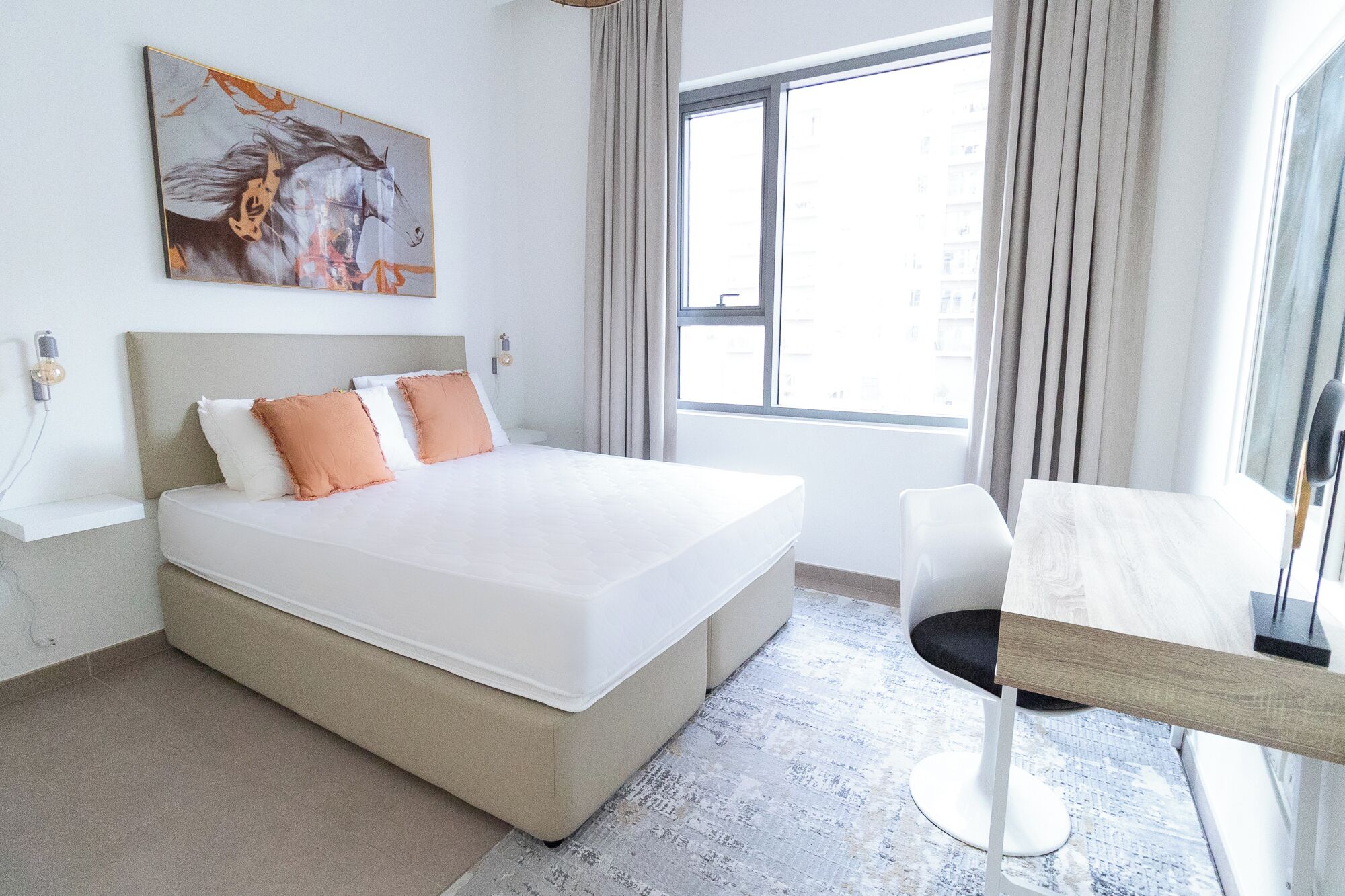 公寓, 露台, 城市景 | 1 間睡房、遮光窗簾/窗簾、熨斗/熨衫板、免費 Wi-Fi