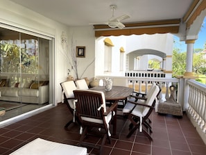 Comfort Apartment, Garden View | Terrace/patio