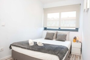 1 slaapkamer, een strijkplank/strijkijzer, wifi, beddengoed