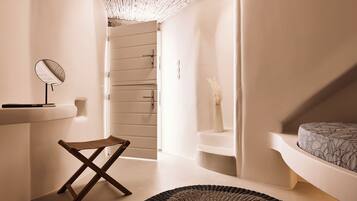 Windmill Karamitsos since 1859 | Living area | 42-inch flat-screen TV with cable channels