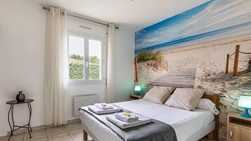 3 chambres, fer et planche Ă repasser, Wi-Fi gratuit, draps fournis