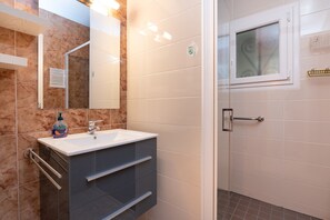Shower, hair dryer