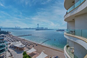 Deluxe Apartment, 2 Bedrooms, Sea View, Beachfront | View from room - GLOBALSTAY. Azizi Royal Bay Apartments (Dubai)
